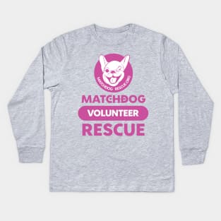 MDR volunteer Fuschia Kids Long Sleeve T-Shirt